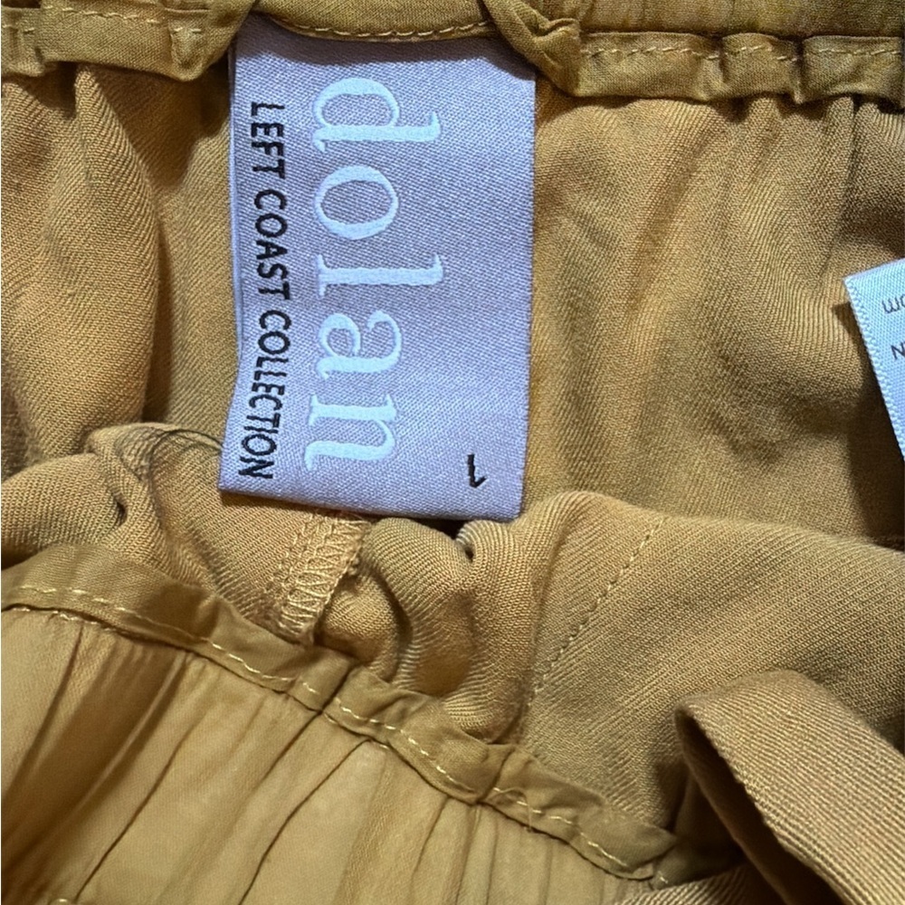 Dolan Left Coast Collection Mustard Yellow Women's Pants size Large - Picture 5 of 7